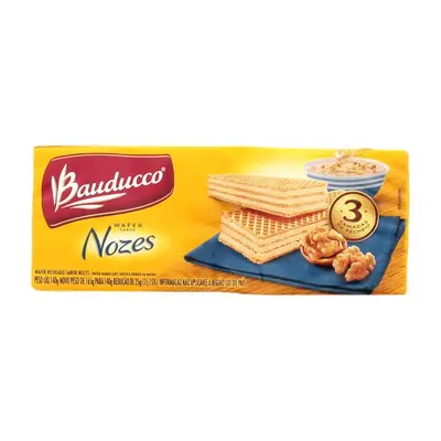 WAFER BAUDUCCO NOZES 140G