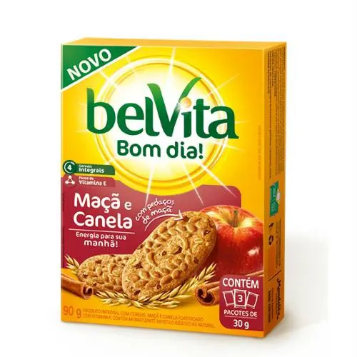 BISCOITO BELVITA MAÇÃ E CANELA 75 G