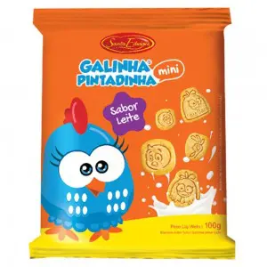 BISCOITO GALINHA PINTADINHA SANTA EDWIGES LEITE 100G