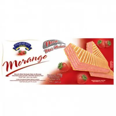 BISCOITO ITAMARATY WAFER MORANGO 110 GRAMAS