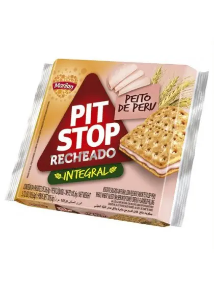 BISCOITO MARILAN PIT STOP PEITO DE PERU INTEGRAL 105,6G