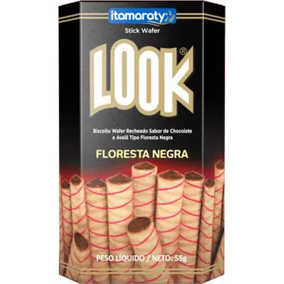 BISCOITO PALITO WAFER ITAMARATY LOOK FLORESTA NEGRA 55 GRAMAS