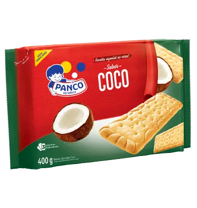 BISCOITO PANCO MAIS COCO 400GR