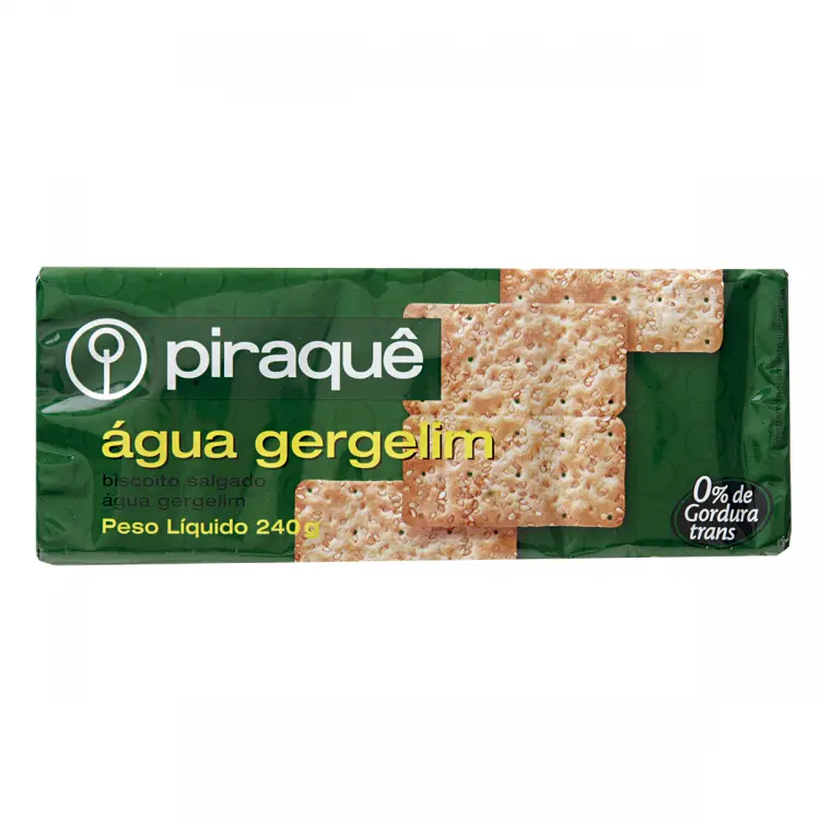 BISCOITO PIRAQUÊ ÁGUA GERGELIM 200G