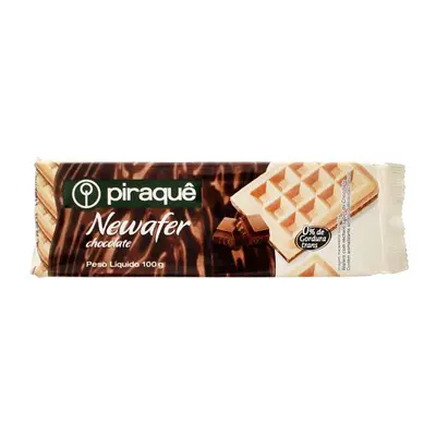 BISCOITO PIRAQUÊ NEWAFER CHOCOLATE 100G