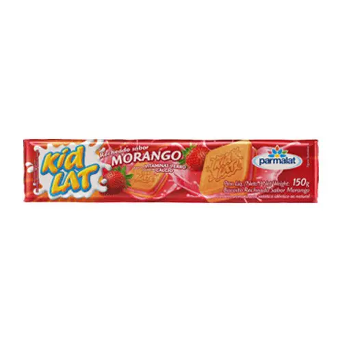 BISCOITO RECHEADO KID LAT MORANGO 150G