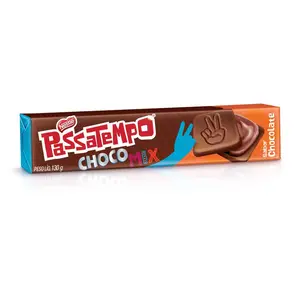 BISCOITO RECHEADO PASSATEMPO CHOCO MIX 130G