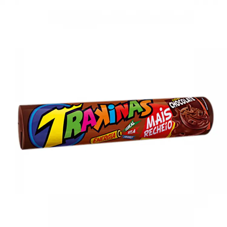 BISCOITO RECHEADO TRAKINAS CHOCOLATE 136G