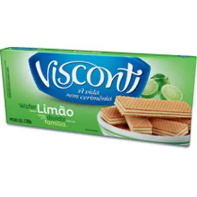 WAFER VISCONTI LIMÃO 120G