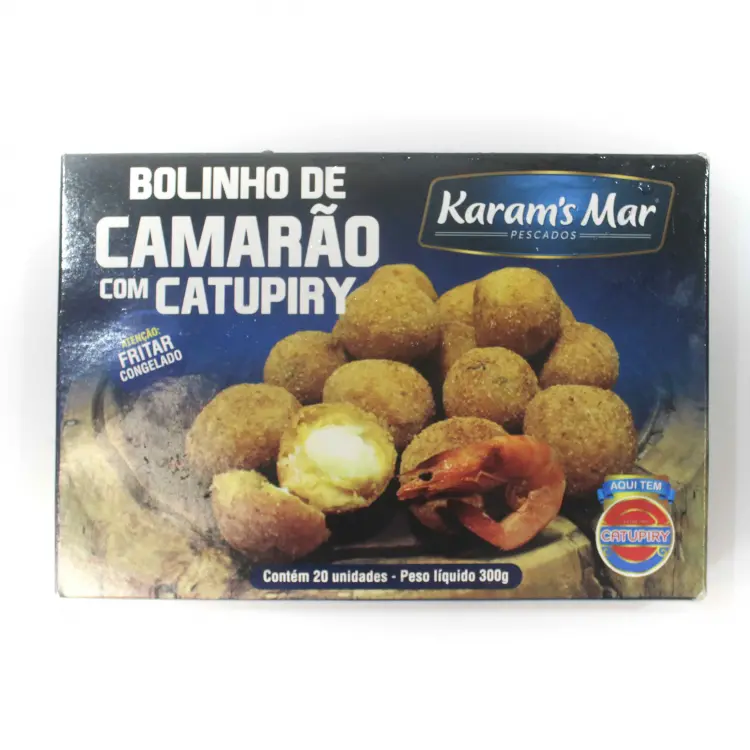 BOLINHO DE CAMARÃO KARAMS COM CATUPIRY 300 G