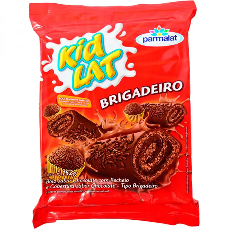 BOLINHO PARMALAT KIDLAT RECHEADO BRIGADEIRO 152 GRAMAS