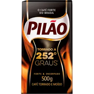 CAFÉ PILÃO TORRADO MOÍDO 252º GRAUS VÁCUO 500 G