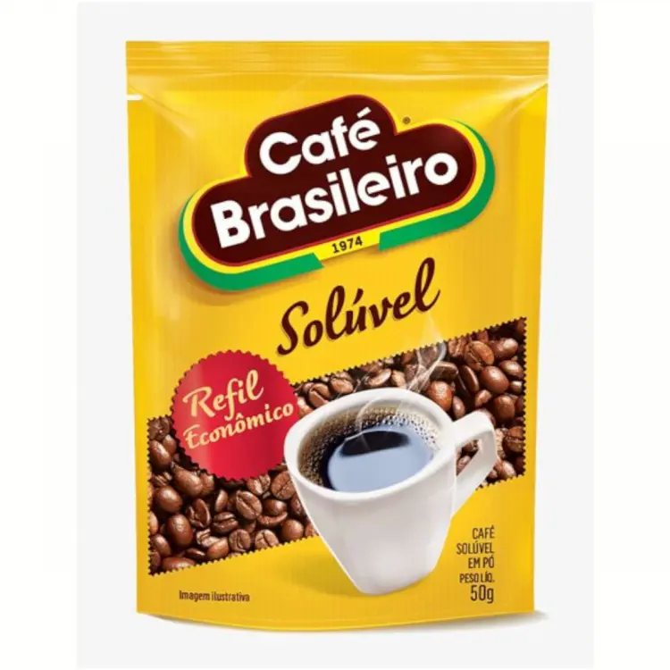 CAFÉ BRASILEIRO SOLÚVEL SACHE 50 G