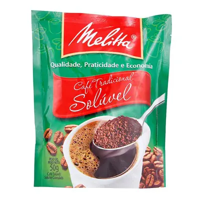 CAFÉ MELITTA SOLÚVEL TRADICIONAL 50G