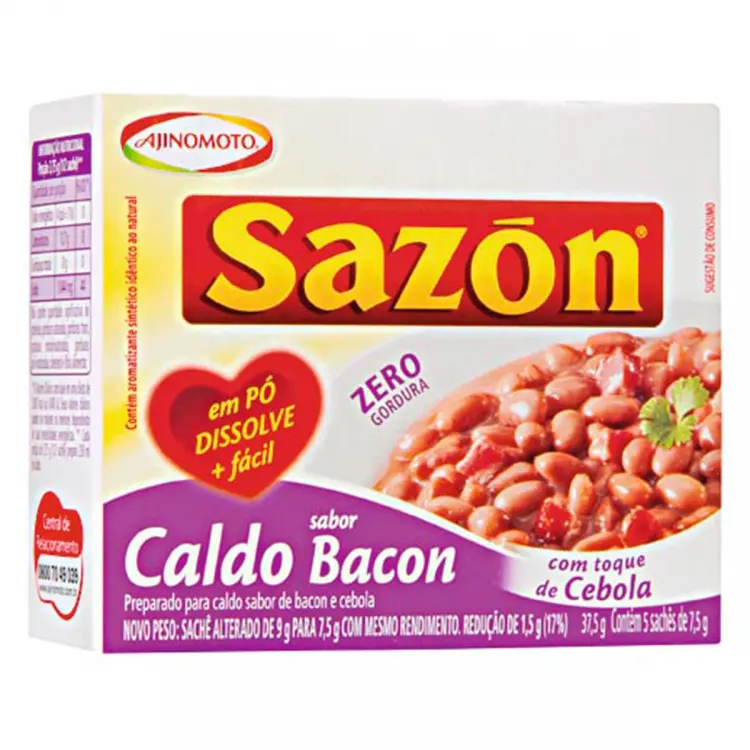 CALDO EM PÓ SAZON BACON COM CEBOLA 37,5G