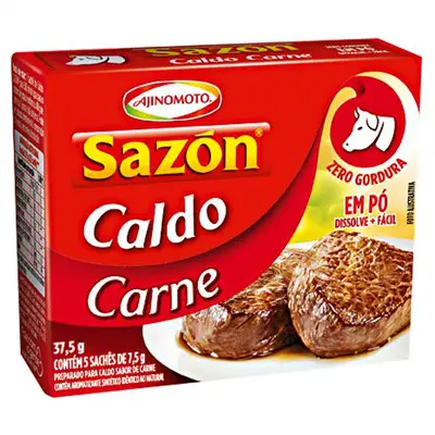 CALDO EM PÓ SAZON CARNE 37,5 GRAMAS