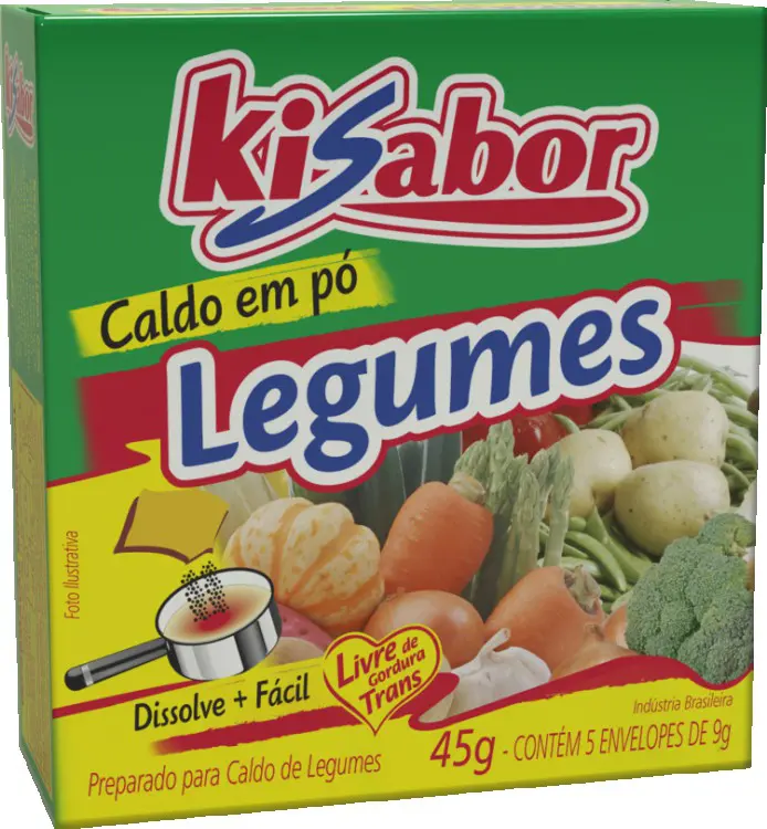 CALDO EM PÓ KISABOR LEGUMES 45 GR