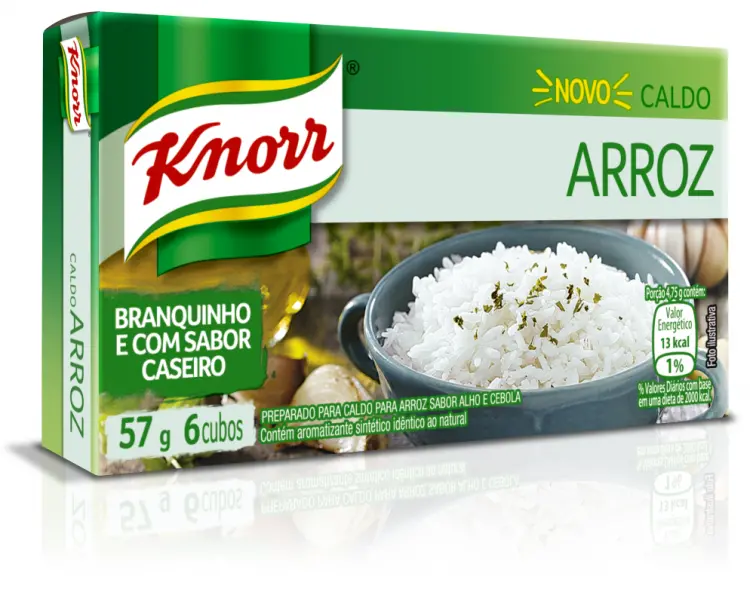 CALDO PARA ARROZ KNORR CEBOLA, ALHO E SAL 57G