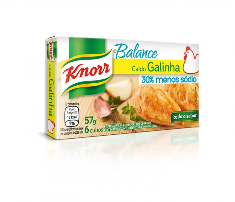 CALDO KNORR MENOS SÓDIO GALINHA 57G