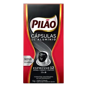 CÁPSULA PILÃO CAFÉ ESPRESSO 12 EXTRA FORTE 52 G