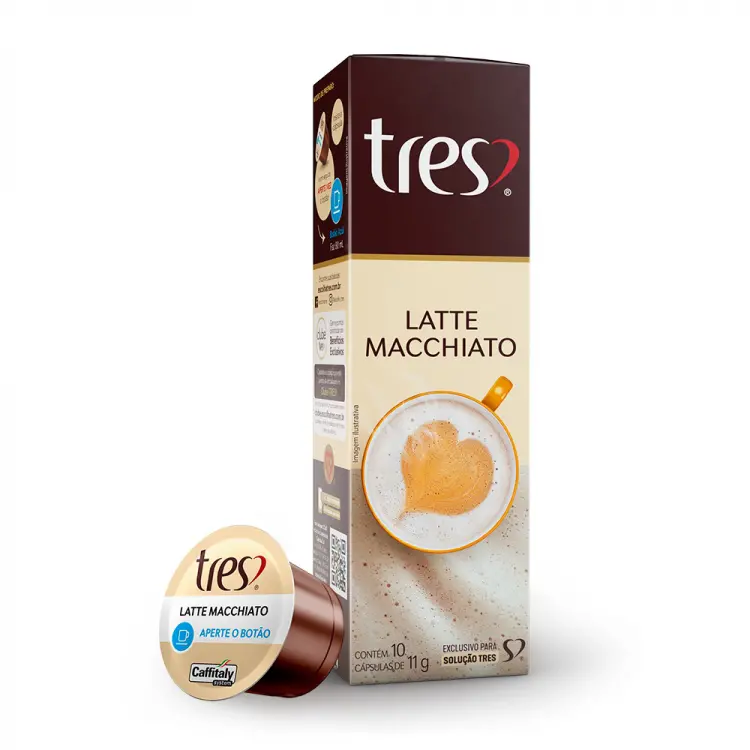 CÁPSULA 3 CORAÇÕES LATTE MACCHIATTO 110 G