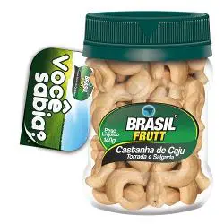 CASTANHA DE CAJU BRASIL FRUTT TORRADA E SALGADA 140 G