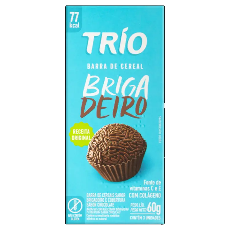 BARRA DE CEREAL TRIO BRIGADEIRO LIGHT 3 UNIDADES