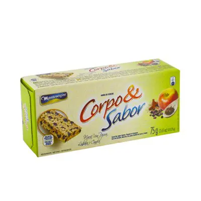 CEREAL BARRA CORPO&SABOR MACA COM 3 75 GR