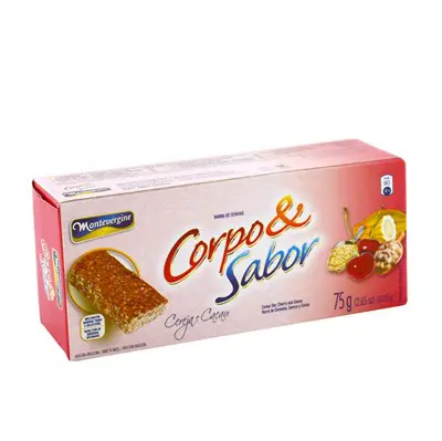 CEREAL BARRA CORPO&SABOR CEREJA COM 3 75 GR