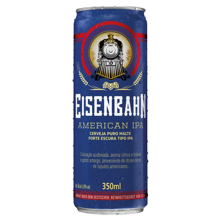 CERVEJA EISENBAHN AMERICAN IPA LATA 350 ML