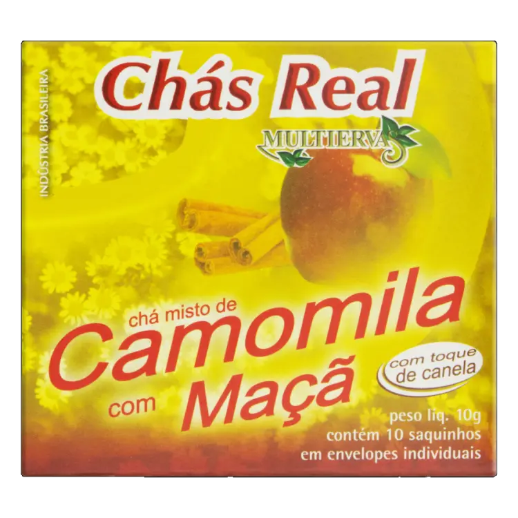 CHÁ REAL MULTIERVAS CAMOMILA/MAÇÃ/CANELA 10 SACHES