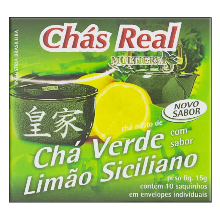 CHÁ REAL MULTIERVAS VERDE LIMÃO SICILIANO 10 SACHES