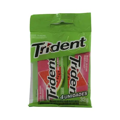 CHICLETE TRIDENT MELANCIA 4 UN