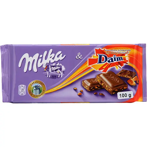 CHOCOLATE MILKA DAIM 100G