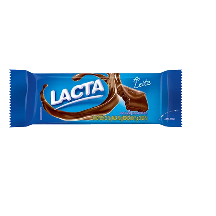 CHOCOLATE LACTA AO LEITE 20 GRAMAS