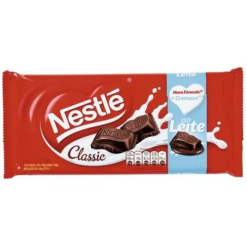 CHOCOLATE NESTLÉ LEITE CLASSIC 90G