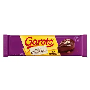 CHOCOLATE COBERTURA GAROTO MEIO AMARGO 500G