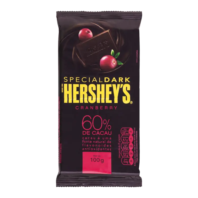CHOCOLATE HERSHEY'S CRANBERRY 100G