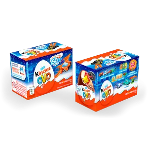 KINDER OVO MENINOS 2 UNIDADES 40G