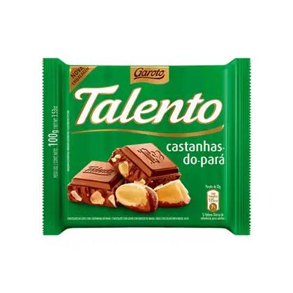 CHOCOLATE TALENTO CASTANHA DO PARA 100G