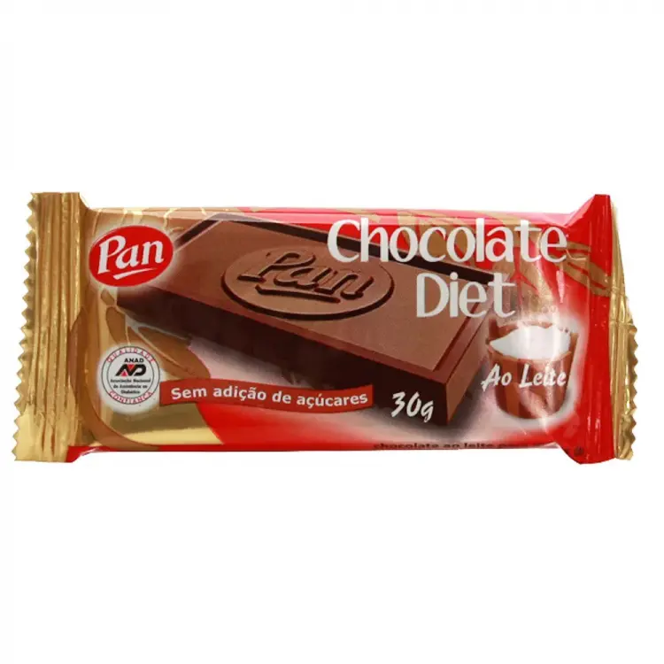 CHOCOLATE PAN ZERO AÇÚCAR AO LEITE 30G