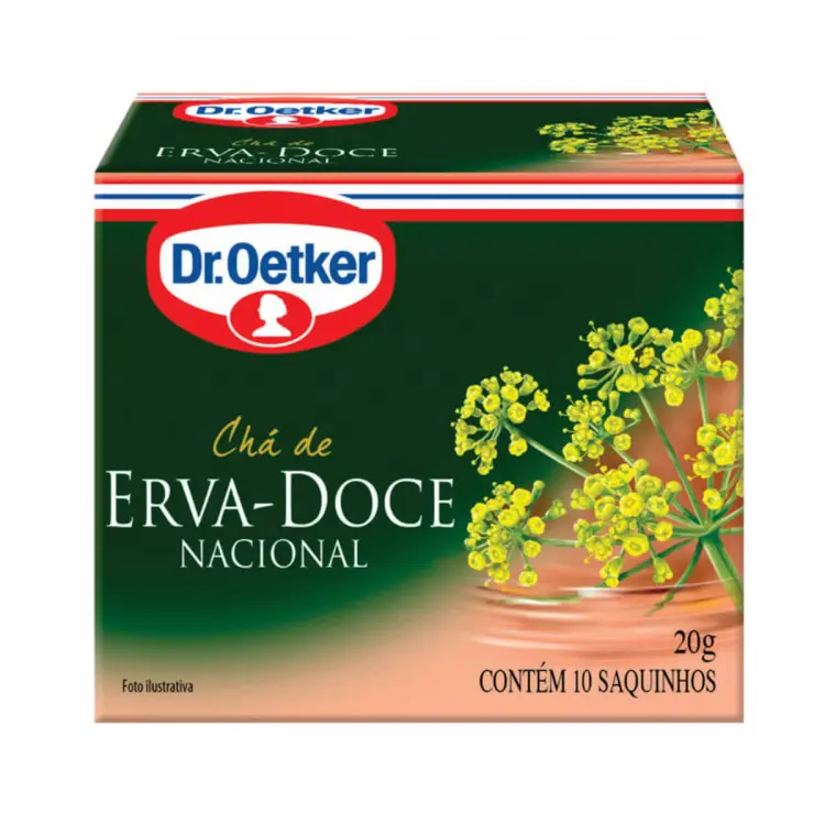 CHÁ DR. OETKER ERVA-DOCE 10 SACHES