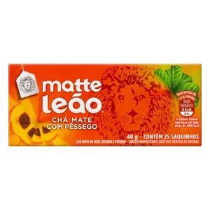 CHÁ MATTE LEÃO PÊSSEGO 25 UNIDADES