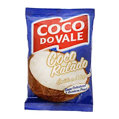 COCO RALADO COCO DO VALE ÚMIDO E ADOÇADO 100G