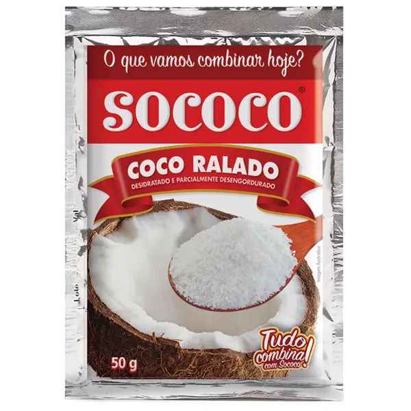 COCO RALADO SOCOCO NATURAL 50 GRAMAS