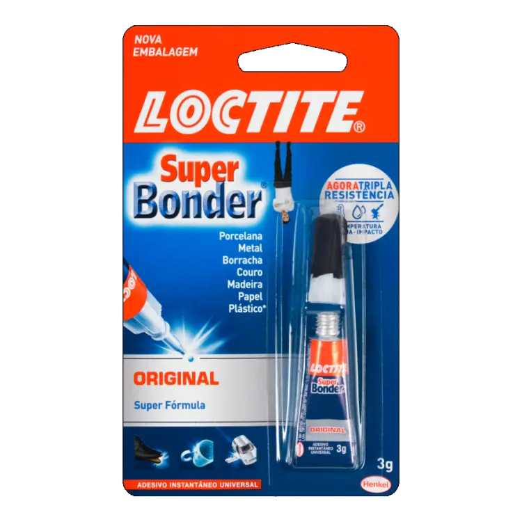 COLA SUPER BONDER LOCTITE 3 G