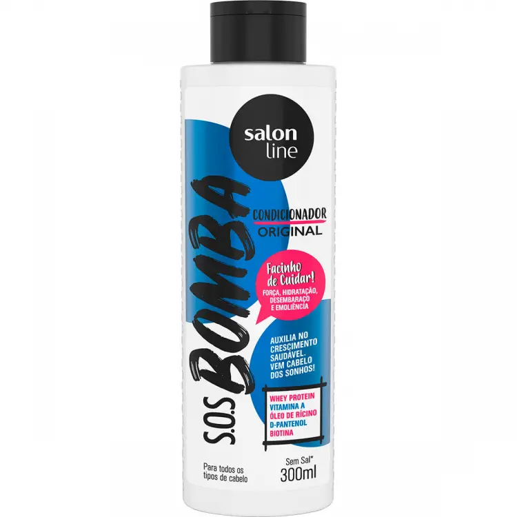 CONDICIONADOR SALON LINE SOS BOMBA ORIGINAL 300ML