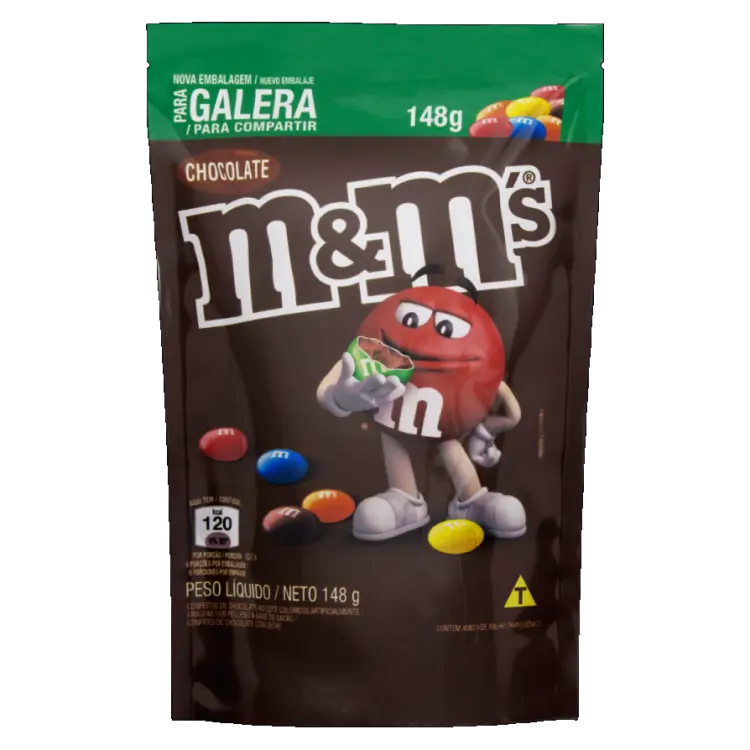 CONFEITO DE CHOCOLATE M&M'S 148G