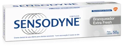 CREME DENTAL SENSODYNE BRANQUEADOR EXTRA FRESH 50 GRAMAS