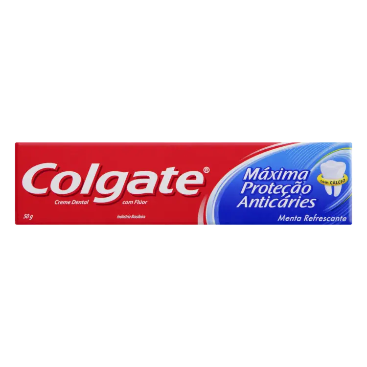 CREME DENTAL COLGATE MÁXIMA PROTEÇÃO ANTICÁRIES 50 GRAMAS